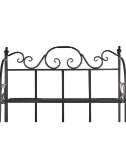 Beliani Puutarhahylly Musta Metalli Isernia Store