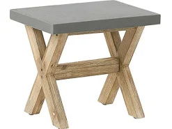 Beliani Puutarhakalustesetti Harmaa Betoniefektilla Olbia Sale