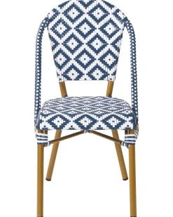 Beliani Puutarhakalustesetti 4-Istuttava Sinivalkoinen Rifreddo Sale