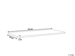 Beliani Puutarhapenkin Istuintyyny Ruskeanharmaa 152 X 54 Cm Vivara Cheap