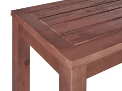 Beliani Puutarhapenkki 160 Cm Puinen Tummanruskea Tuscania Discount