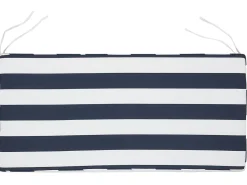 Beliani Puutarhapenkki Ymparistoa Saastavaa Akasia-Puuta 120 Cm Tummansinisella Pehmusteella Vivara Online