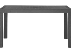 Beliani Puutarhapoyta 140 X 80 Cm Grafiitinharmaa Fossano Cheap