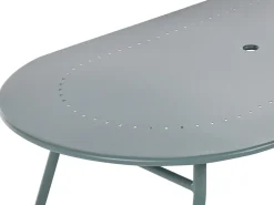 Beliani Puutarhapoyta 160 X 90 Cm Metallinen Vaaleansininen Calvi Cheap