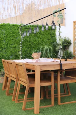 Beliani Puutarhapoyta Akaasia Vaalea Puu 210 X 90 Cm Livorno Cheap