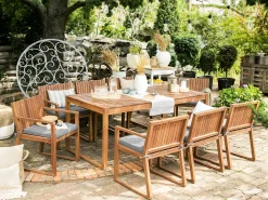 Beliani Puutarhapoyta Akaasia Vaalea Puu 180 X 90 Cm Sassari Best