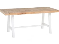 Beliani Puutarhapoyta Akaasia Vaalea Puu/Valkoinen 170 X 80 Cm Scania Shop