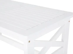 Beliani Puutarhapoyta Akaasia Valkoinen 100 X 55 Cm Baltic Online