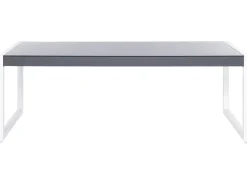 Beliani Puutarhapoyta Alumiini Harmaa/Valkoinen 210 X 90 Cm Bacoli Cheap