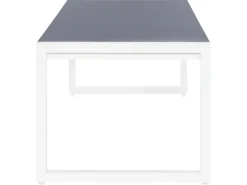 Beliani Puutarhapoyta Alumiini Harmaa/Valkoinen 210 X 90 Cm Bacoli Cheap