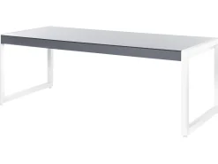 Beliani Puutarhapoyta Alumiini Harmaa/Valkoinen 210 X 90 Cm Bacoli Cheap