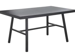 Beliani Puutarhapoyta Alumiini Musta 150 X 90 Cm Canetto Clearance