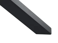 Beliani Puutarhapoyta Alumiini Musta/Harmaa 120 Cm Maletto Best