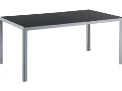 Beliani Puutarhapoyta Alumiini Musta/Hopea 160 X 90 Cm Catania Cheap