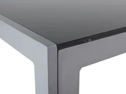 Beliani Puutarhapoyta Alumiini Musta/Hopea 160 X 90 Cm Catania Cheap