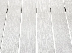 Beliani Puutarhapoyta Alumiini Valkoinen 180 X 90 Cm Vernio Outlet