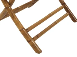 Beliani Puutarhapoyta Bambu Vaalea Puu 70 X 70 Cm Molise Best