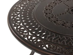 Beliani Puutarhapoyta Grillilla Alumiini Tummanruskea O 105 Cm Manfria Cheap