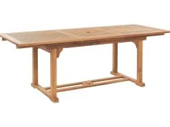 Beliani Puutarhapoyta Jatkettava Akaasia Vaalea Puu 160/220 X 90 Cm Java Discount