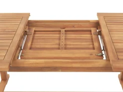 Beliani Puutarhapoyta Jatkettava Akaasia Vaalea Puu 160/220 X 90 Cm Java Discount