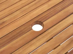 Beliani Puutarhapoyta Jatkettava Akaasia Vaalea Puu 160/220 X 90 Cm Java Discount