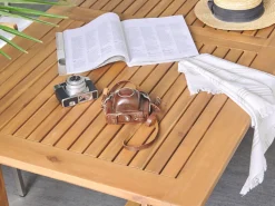 Beliani Puutarhapoyta Jatkettava Akaasia Vaalea Puu 160/220 X 90 Cm Java Discount