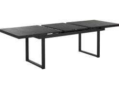 Beliani Puutarhapoyta Jatkettava Alumiini Musta 180/240 X 90 Cm Valcanetto Hot