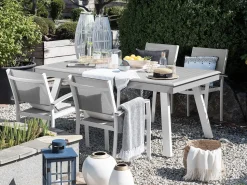 Beliani Puutarhapoyta Jatkettava Alumiini Harmaa 175/255 X 100 Cm Pereta Cheap