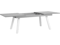 Beliani Puutarhapoyta Jatkettava Alumiini Harmaa 175/255 X 100 Cm Pereta Cheap