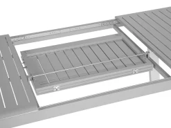 Beliani Puutarhapoyta Jatkettava Alumiini Harmaa 175/255 X 100 Cm Pereta Cheap