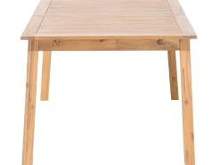 Beliani Puutarhapoyta Jatkettava Akaasia Vaalea Puu 180/240 X 100 Cm Cesana Best