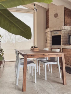 Beliani Puutarhapoyta Jatkettava Akaasia Vaalea Puu 180/240 X 100 Cm Cesana Best