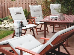 Beliani Puutarhapoyta Jatkettava Akaasia Tumma Puu 160/220 X 90 Cm Toscana Cheap