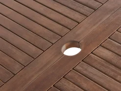 Beliani Puutarhapoyta Jatkettava Akaasia Tumma Puu 180/240 X 100 Cm Cesana Hot