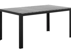 Beliani Puutarhapoyta Musta/Harmaa 150 X 90 Cm Como Online