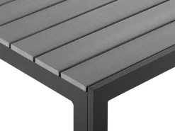 Beliani Puutarhapoyta Musta/Harmaa 150 X 90 Cm Como Online