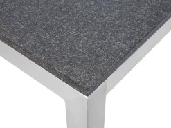 Beliani Puutarhapoyta Poltettu Graniittitaso Musta 180 X 90 Cm Grosseto Outlet