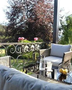 Beliani Puutarhapoytaryhma Harmaa/Musta Preveza Discount