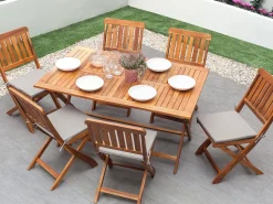 Beliani Puutarhapoytasetti Poyta Ja 6 Tuolia Cento Flash Sale