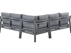 Beliani Puutarhasohvasetti 5-Istuttava Tummanharmaa Vizzini Best Sale