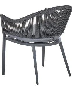 Beliani Puutarhatuoli 2 Kpl Alumiininen Harmaa Mileto Sale