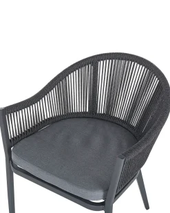 Beliani Puutarhatuoli 2 Kpl Alumiininen Harmaa Mileto Sale