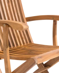 Beliani Puutarhatuoli 2 Kpl Punainen Paallinen Maui Best