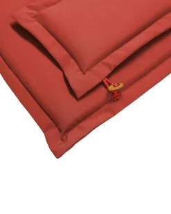 Beliani Puutarhatuoli 2 Kpl Punainen Paallinen Maui Best