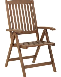 Beliani Puutarhatuoli Akaasia Tumma Puu Amantea Clearance