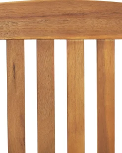 Beliani Puutarhatuoli Akaasia Vaalea Puu 6 Kpl Java Fashion