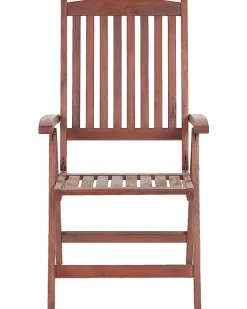 Beliani Puutarhatuoli Akasiapuu Tumma Puu/Sininen 2 Kpl Toscana Shop