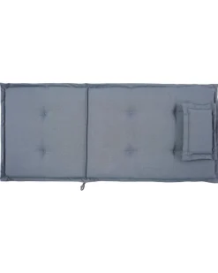 Beliani Puutarhatuoli Akasiapuu Tumma Puu/Sininen 2 Kpl Toscana Shop