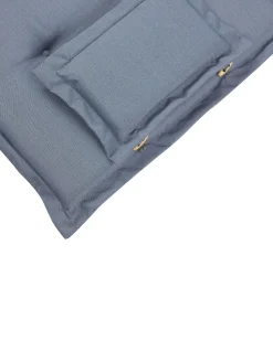 Beliani Puutarhatuoli Akasiapuu Tumma Puu/Sininen 2 Kpl Toscana Shop