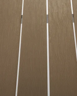 Beliani Puutarhatuoli Alumiini Vaalea Puu 6 Kpl Vernio Hot